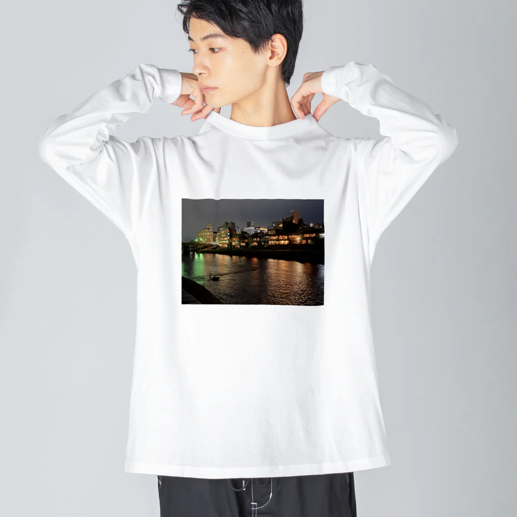 AOI-Kyotoの祇園の夜 Big Long Sleeve T-Shirt