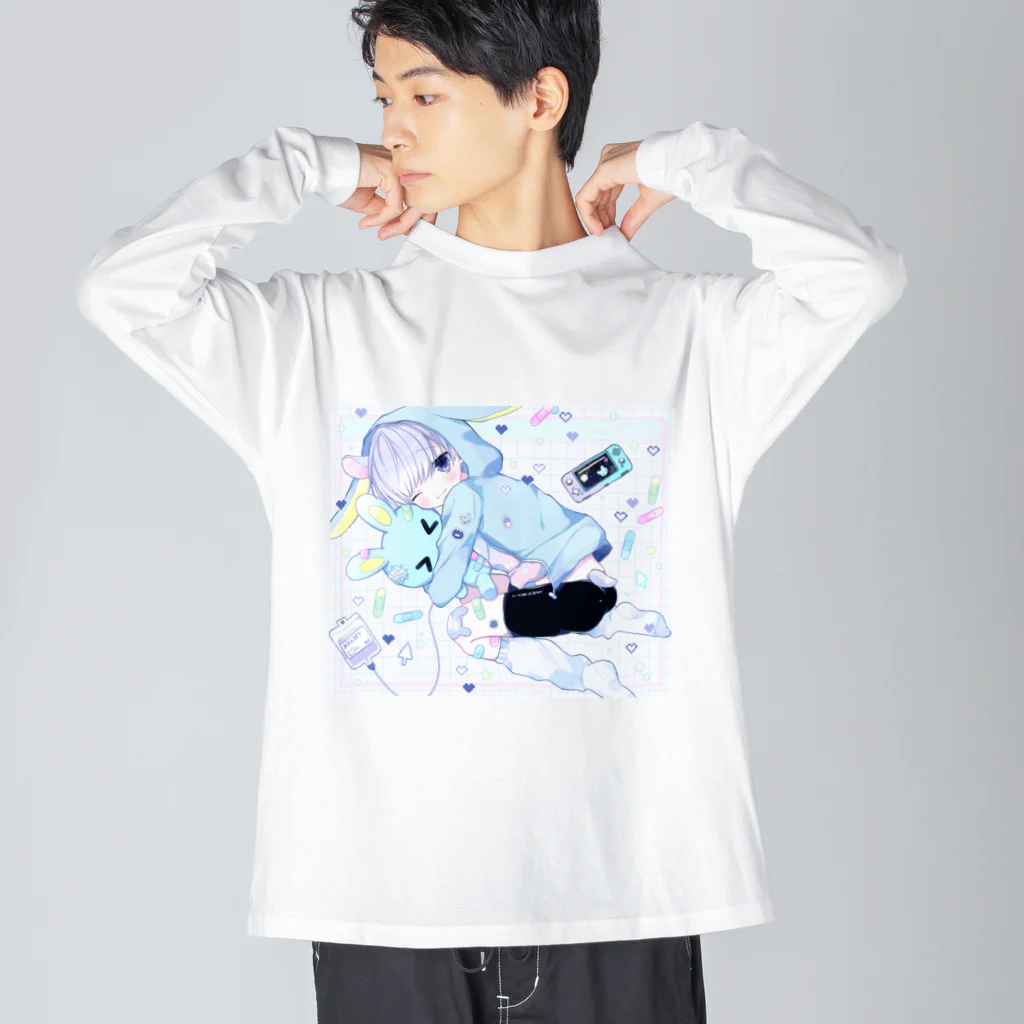 滑車屋のうさはむ Big Long Sleeve T-Shirt