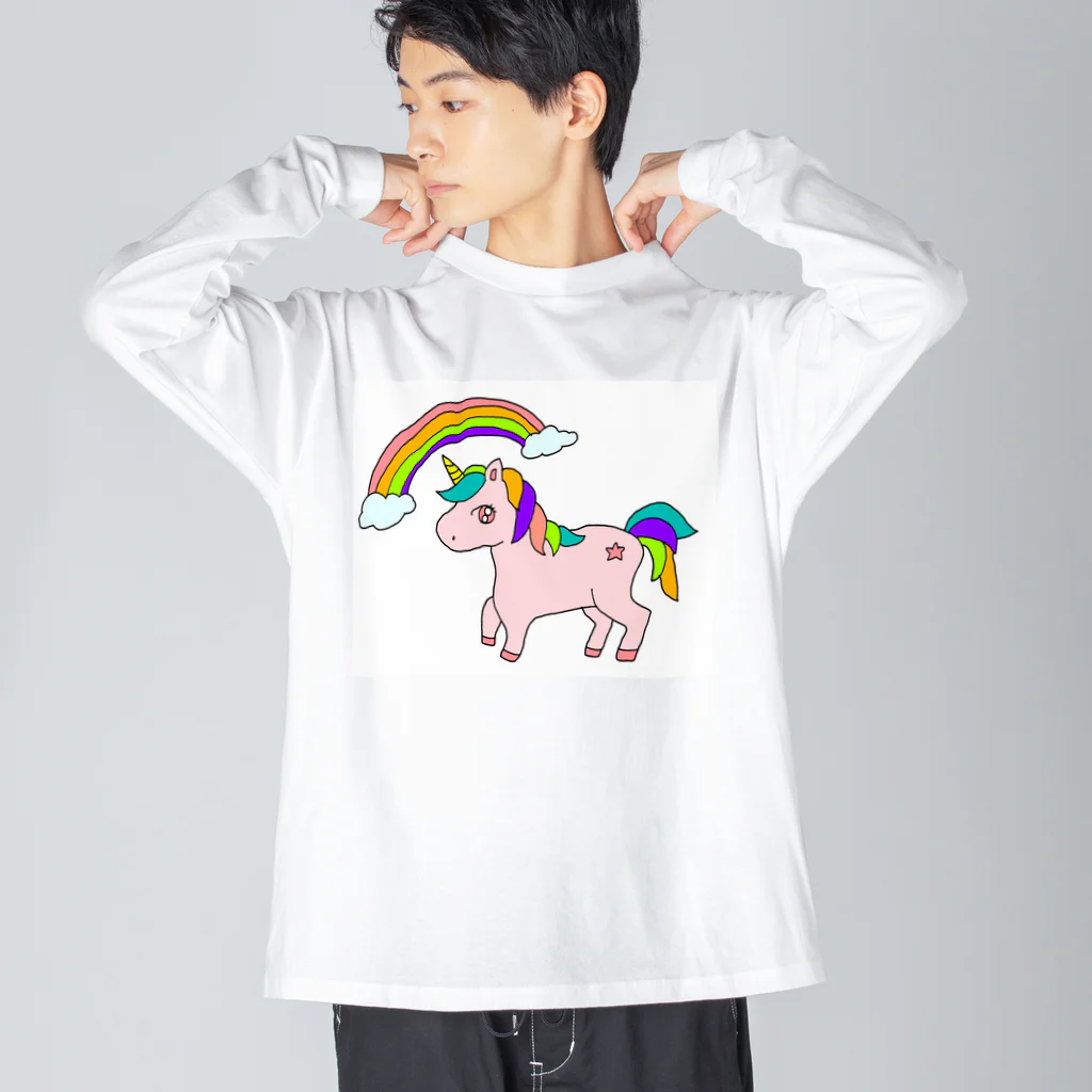 なきゆかのドリーミングユニコーン Big Long Sleeve T-Shirt