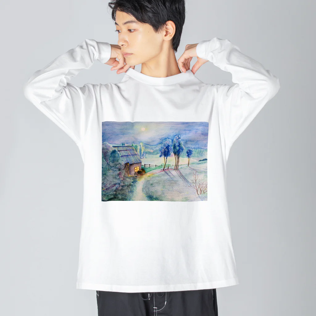 magao_shopの休日の夜 Big Long Sleeve T-Shirt