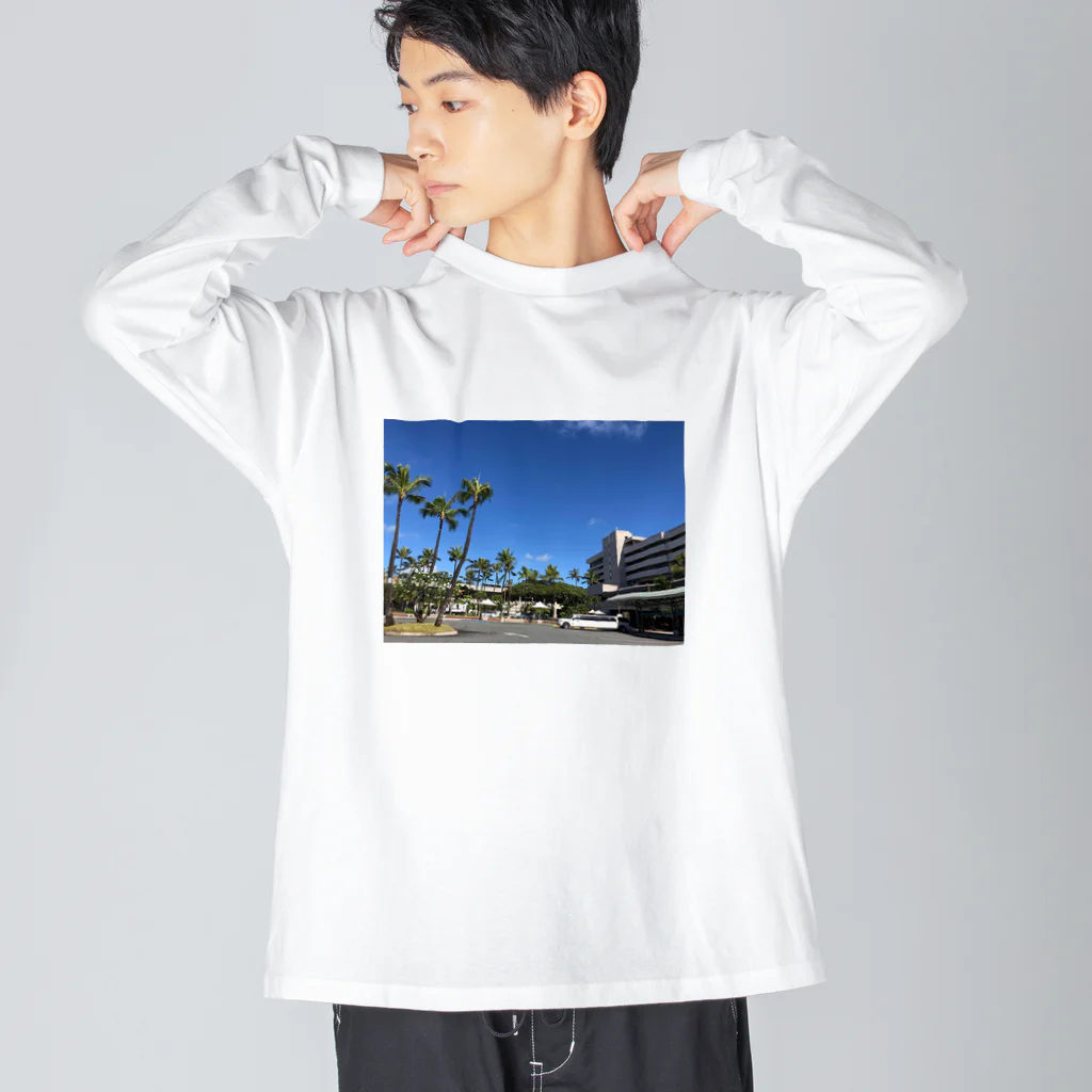 kazuminのBlue sky ビッグシルエットロングスリーブTシャツ