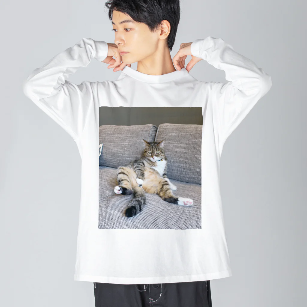 ぐるぐるにゃーにゃのぶどう先輩 Big Long Sleeve T-Shirt