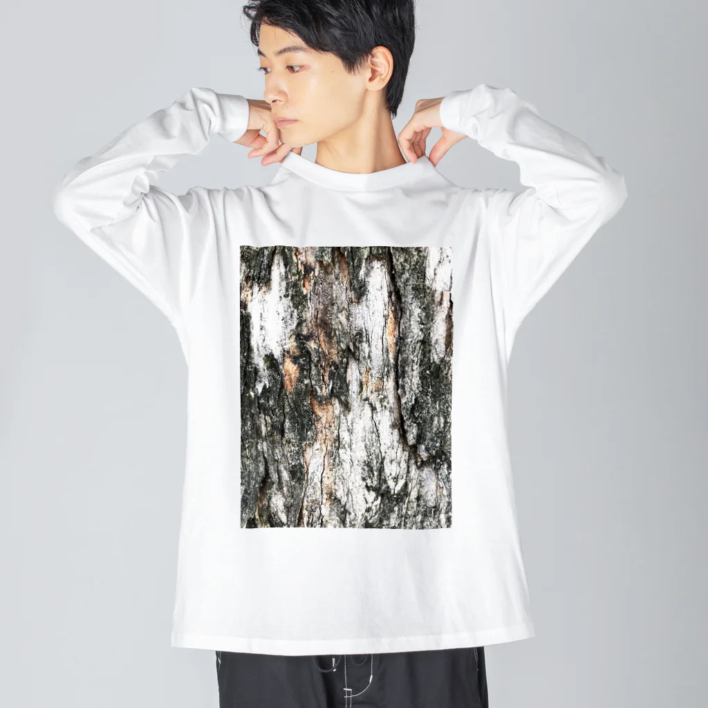EijiPonの木肌 ビッグシルエットロングスリーブTシャツ
