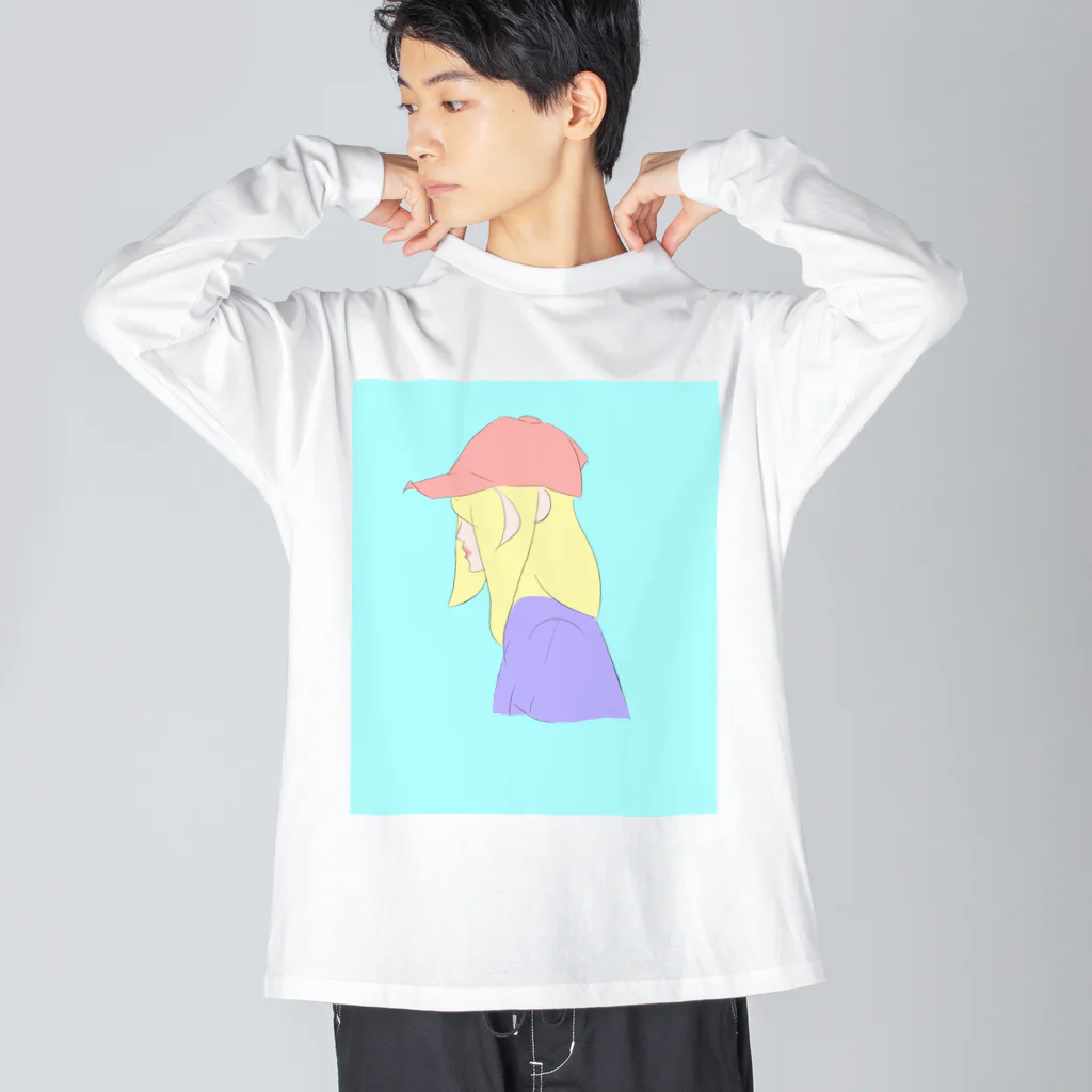 「お白湯」のベリーガール Big Long Sleeve T-Shirt