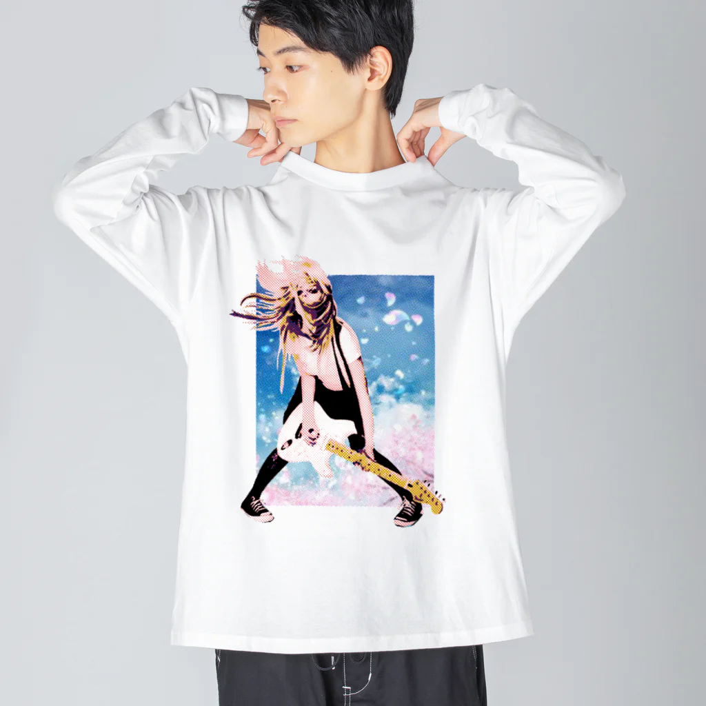 やまびこやまのギターガール(B01)002 Big Long Sleeve T-Shirt