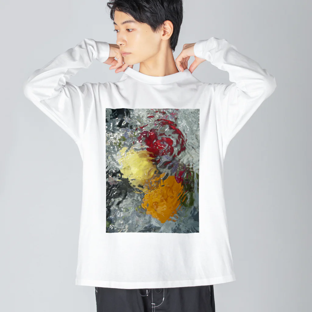 IKIMONOのInto the ocean #4 ビッグシルエットロングスリーブTシャツ