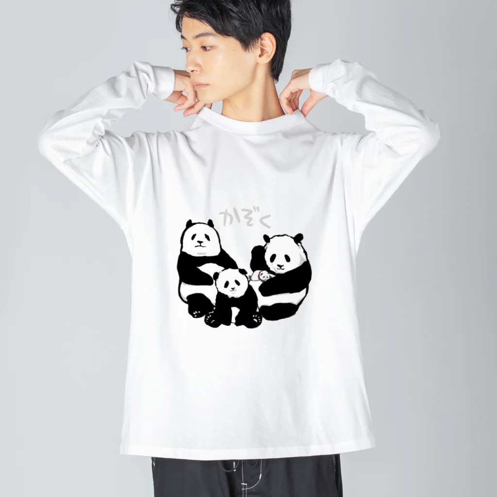 panda to kageのかぞく ビッグシルエットロングスリーブTシャツ