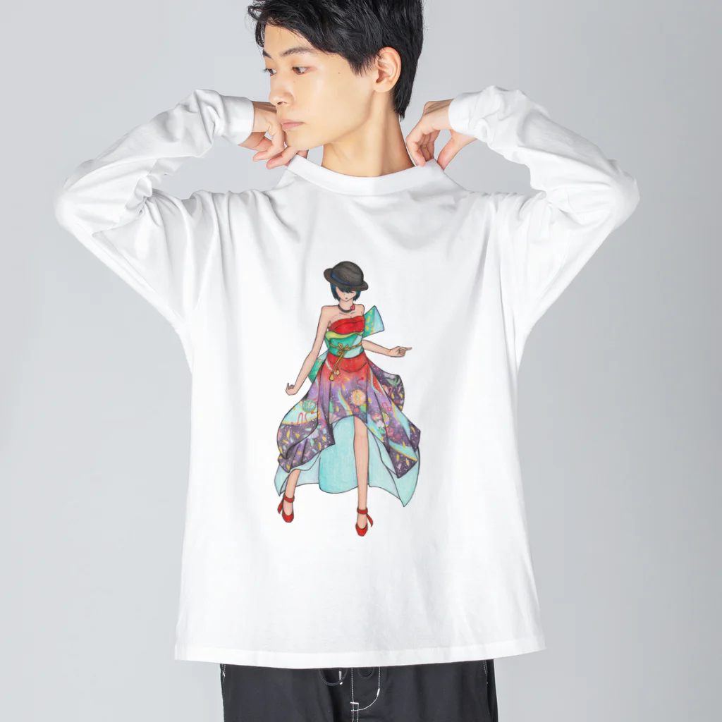 ギャラリー桃胡亭のEricaさま Big Long Sleeve T-Shirt