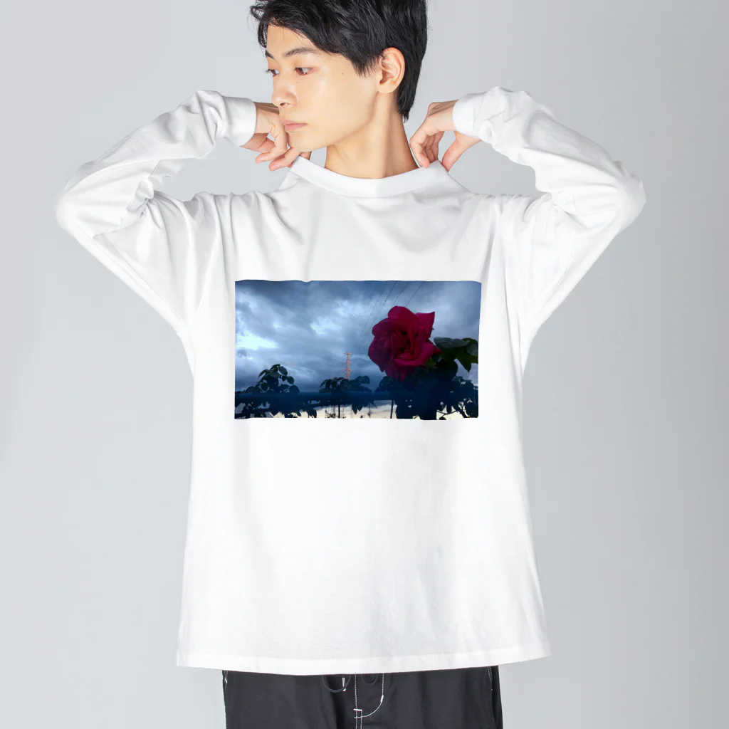 halo arts (はろあーつ)🌈中村大当たり🎯の曇り空に咲く ビッグシルエットロングスリーブTシャツ