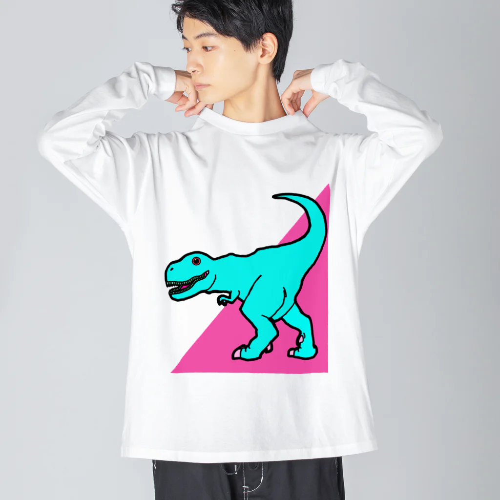 komgikogikoの気分のいい恐竜 Big Long Sleeve T-Shirt