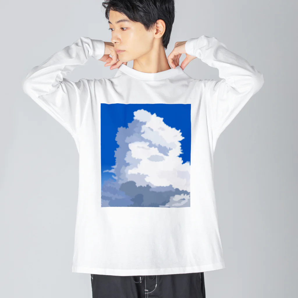 satoharuのもくもく積乱雲 ビッグシルエットロングスリーブTシャツ