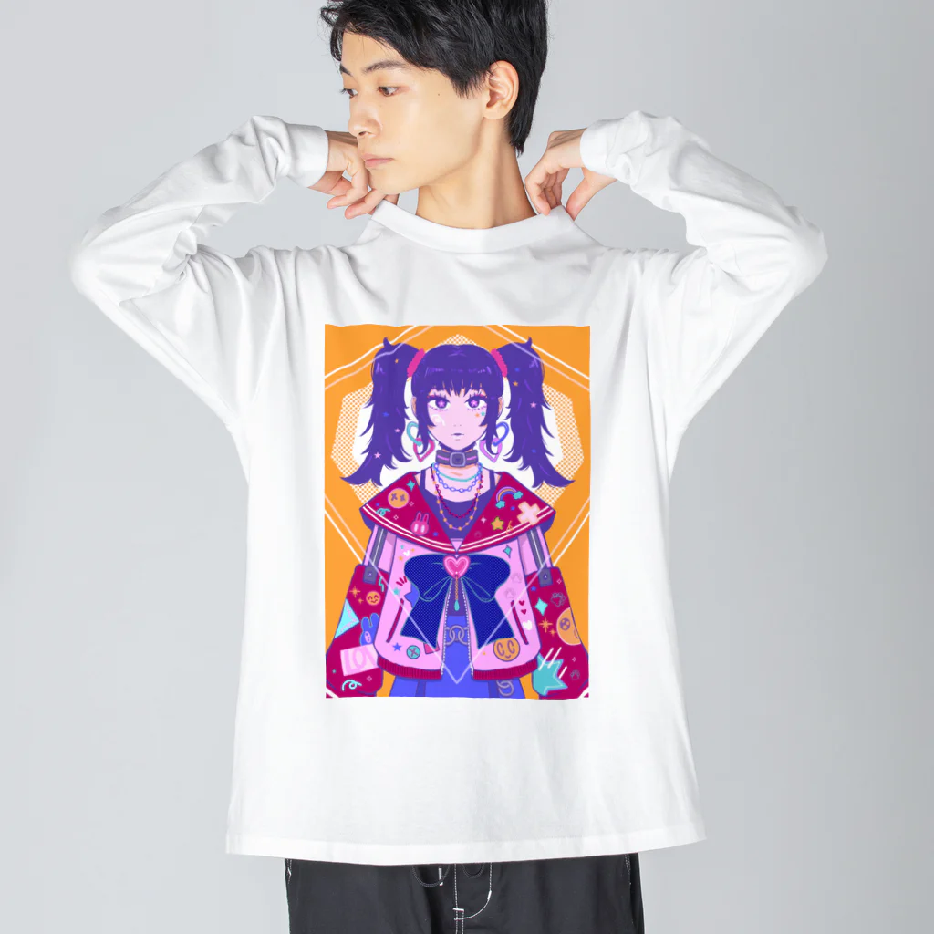 panda to kageのデコ娘 ビッグシルエットロングスリーブTシャツ