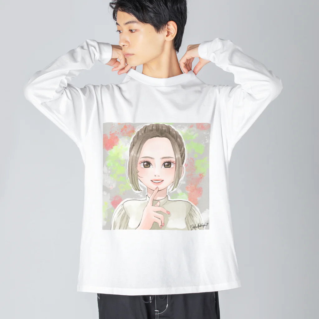 もかふしぎ🐰のナチュラルメイク ビッグシルエットロングスリーブTシャツ