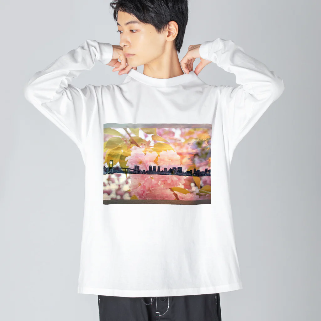 yukepanshopの東京シンボル ビッグシルエットロングスリーブTシャツ
