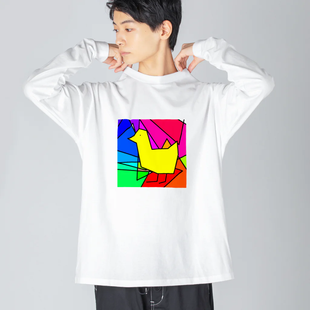 Table fruitのステンドバード ビッグシルエットロングスリーブTシャツ