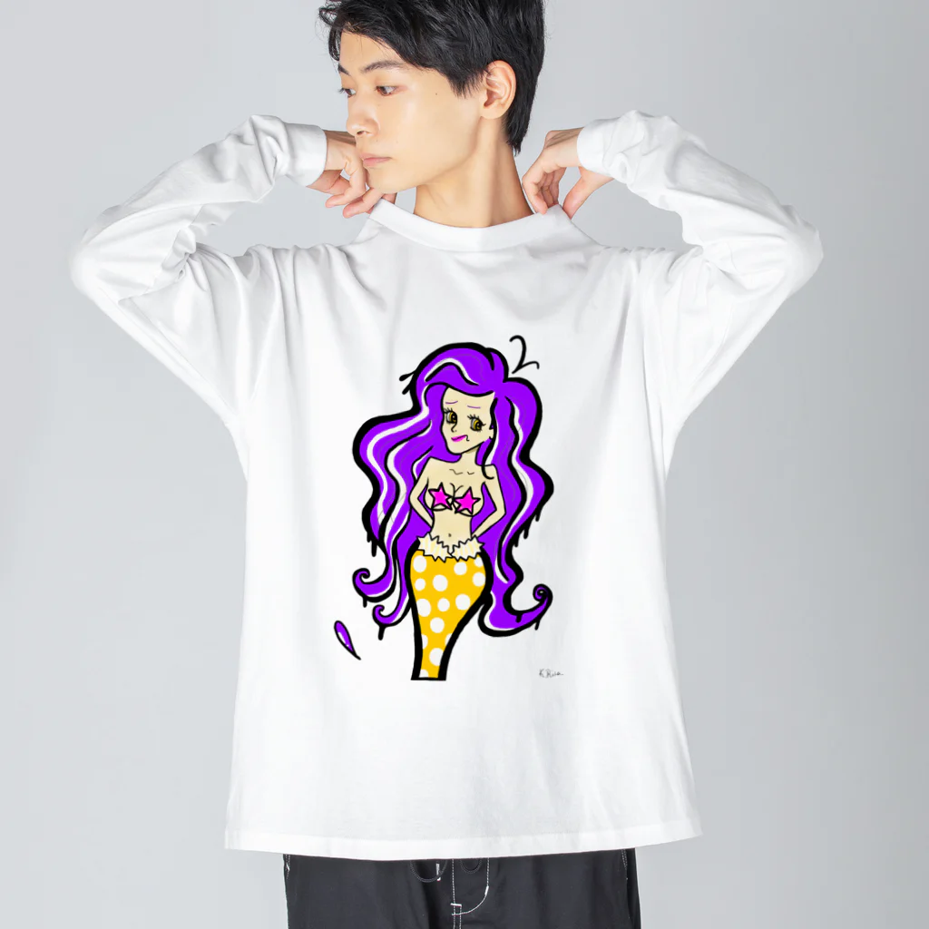 きさきりなのアリエナイ人魚ちゃん Big Long Sleeve T-Shirt