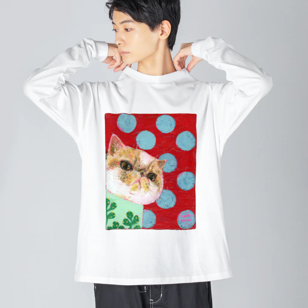 wokasinaiwoの水玉とアンズ Big Long Sleeve T-Shirt