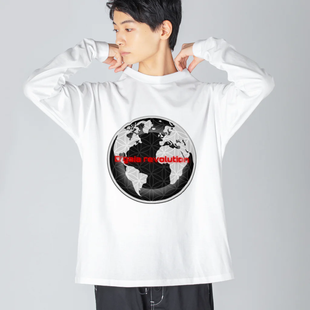 Aimurist のD’gaia revolution 円 ビッグシルエットロングスリーブTシャツ