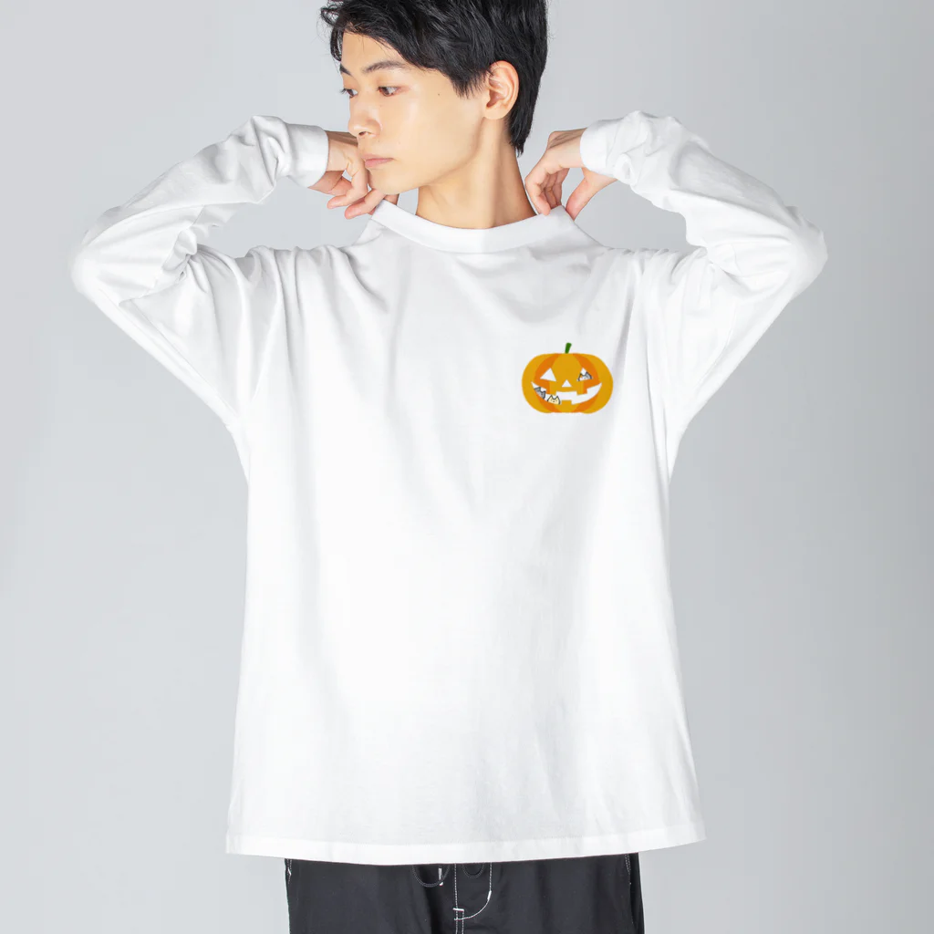 めいぷるのかぼちゃにゃ(ワンポイント) Big Long Sleeve T-Shirt