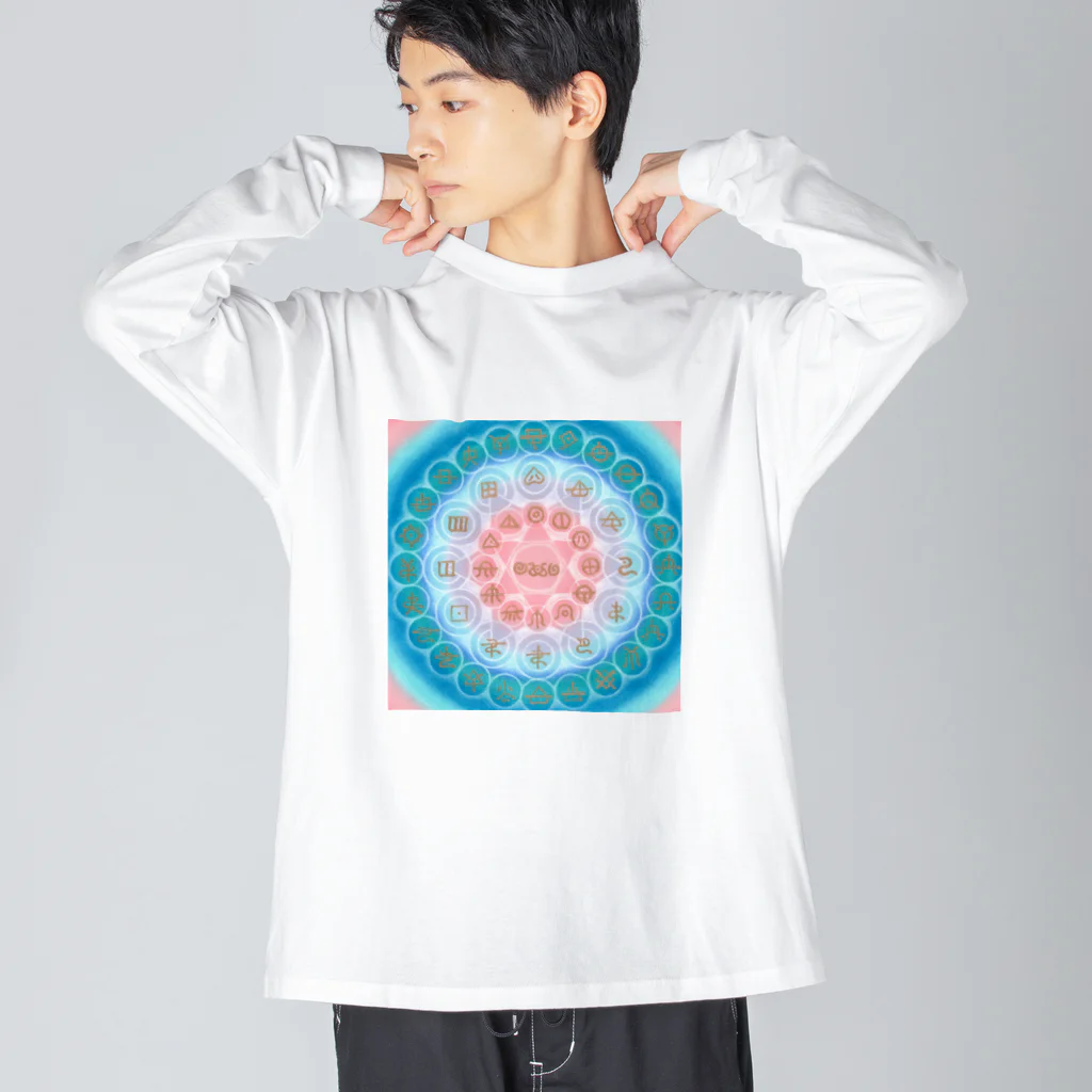 WAMI ARTのアワウタ(いさなり) ビッグシルエットロングスリーブTシャツ