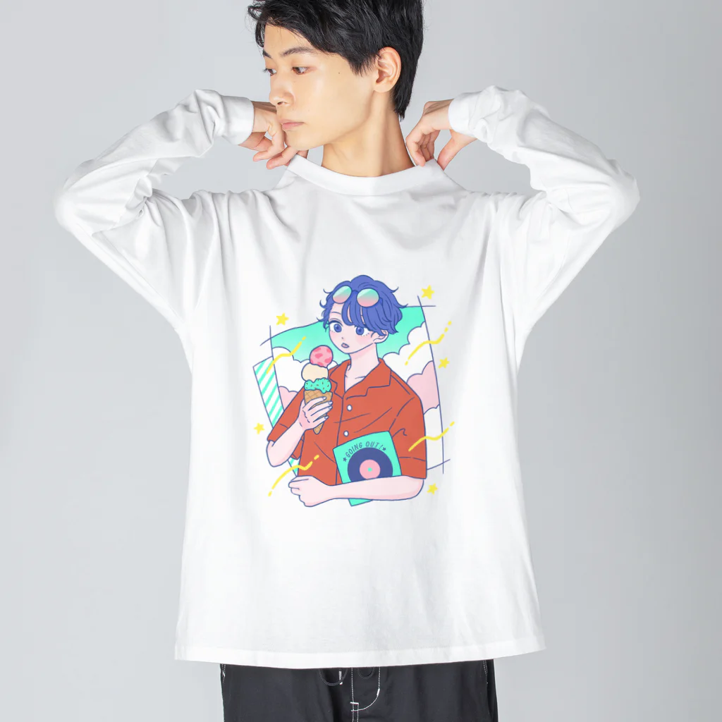 kimiのおでかけ ビッグシルエットロングスリーブTシャツ