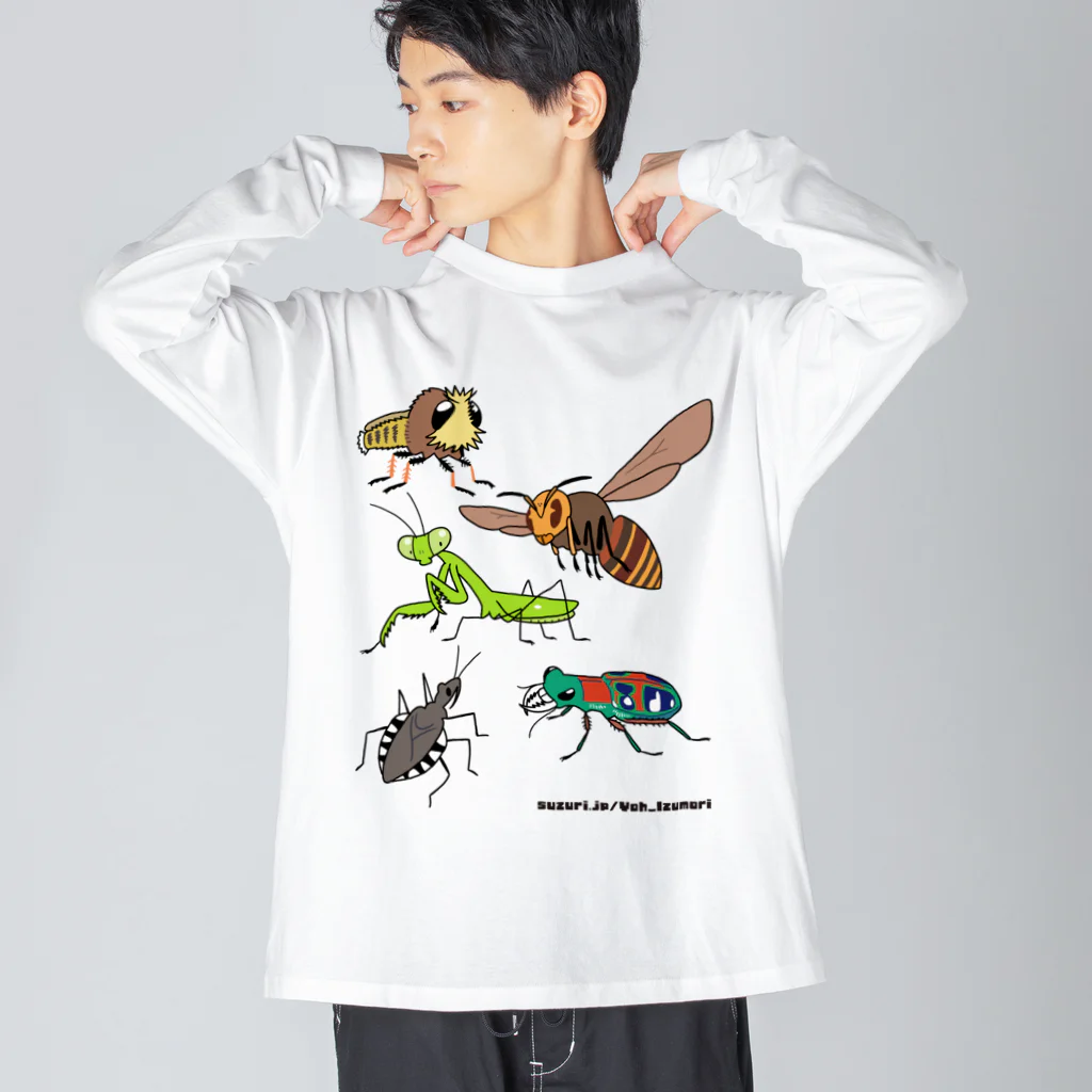 幻想水系branch　byいずもり・ようのentomograffiti　〜predators〜 ビッグシルエットロングスリーブTシャツ