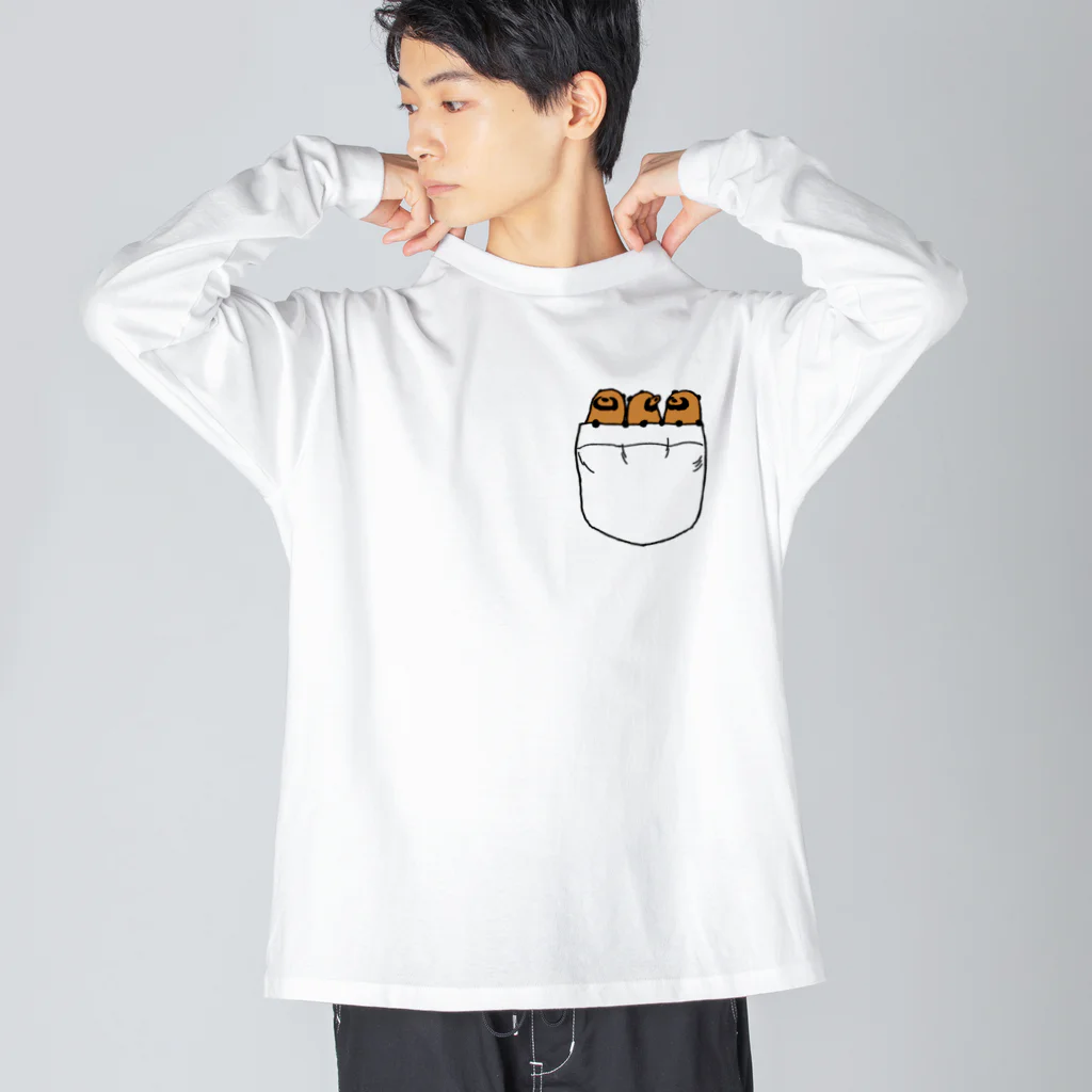 けわいのポケたぬ Big Long Sleeve T-Shirt