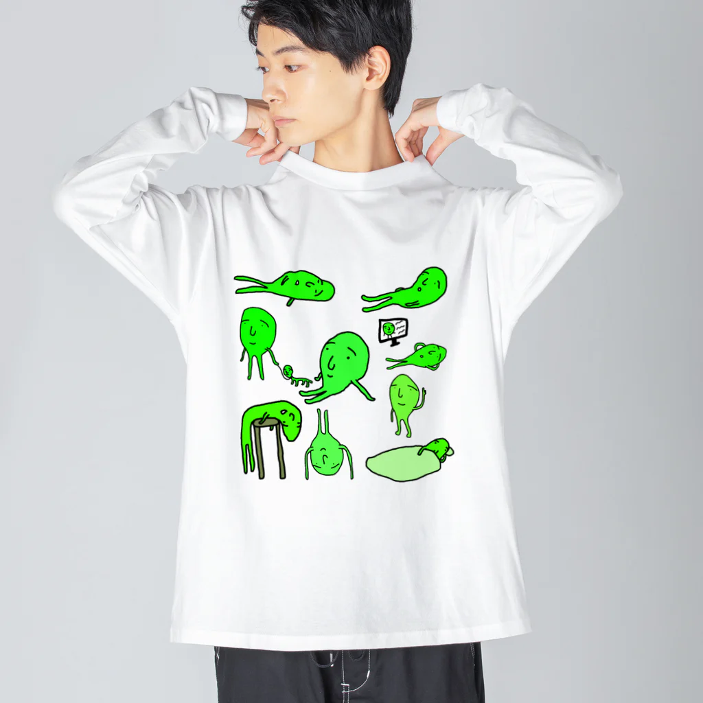 Mr.タムタム【ポエマー】ののんのんびりり Big Long Sleeve T-Shirt