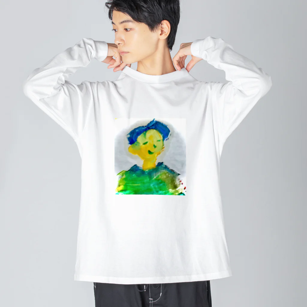 あるサメのお店の青い兄さーん！ Big Long Sleeve T-Shirt