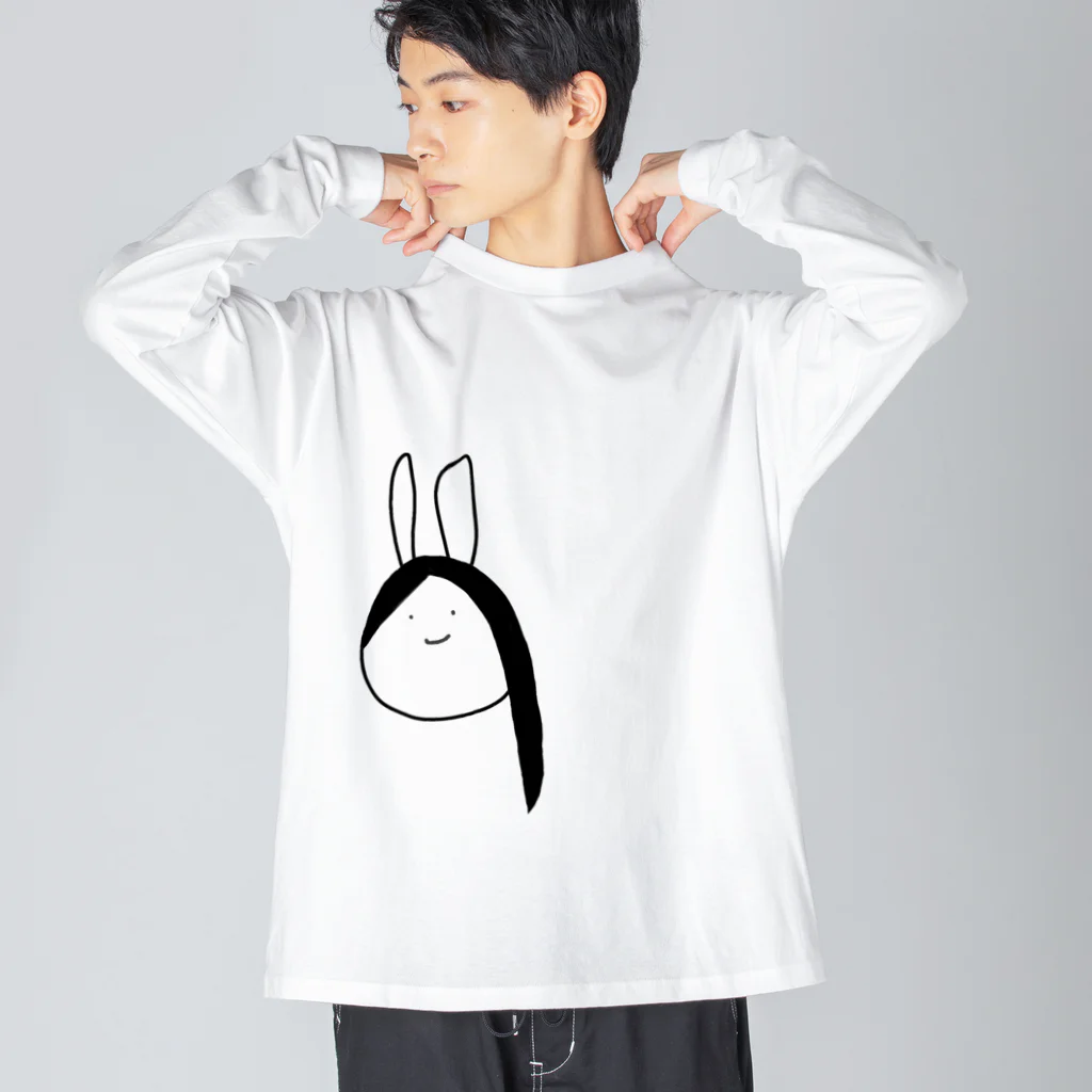 LONGE ANIMALSのろんげうさぎ Big Long Sleeve T-Shirt