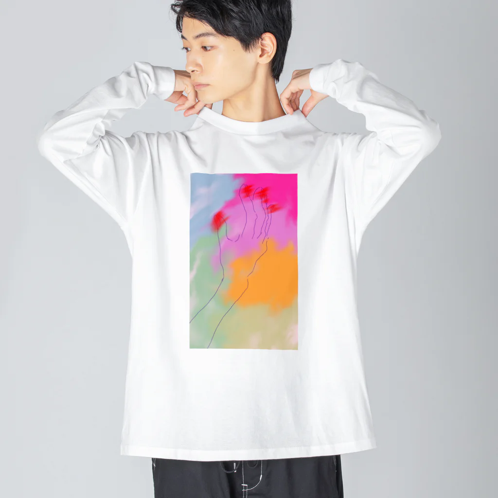 あかちゃんにんじゃ5人衆のhand ビッグシルエットロングスリーブTシャツ