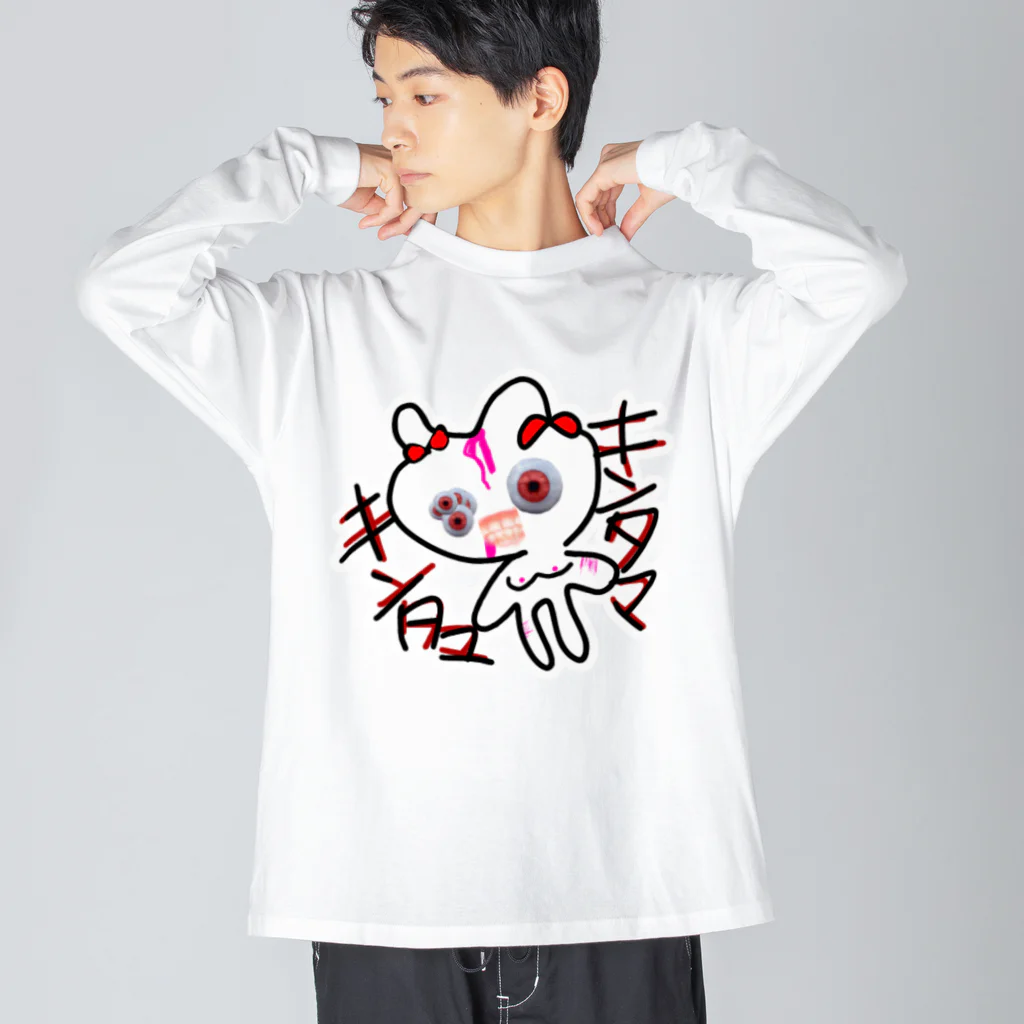 社不姫🛐のうさぎ ビッグシルエットロングスリーブTシャツ