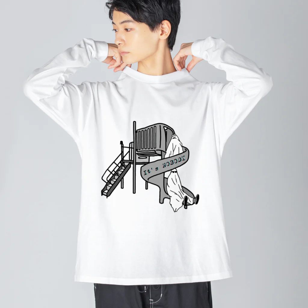 シロクマ商店のNOBODY-すべりだい Big Long Sleeve T-Shirt