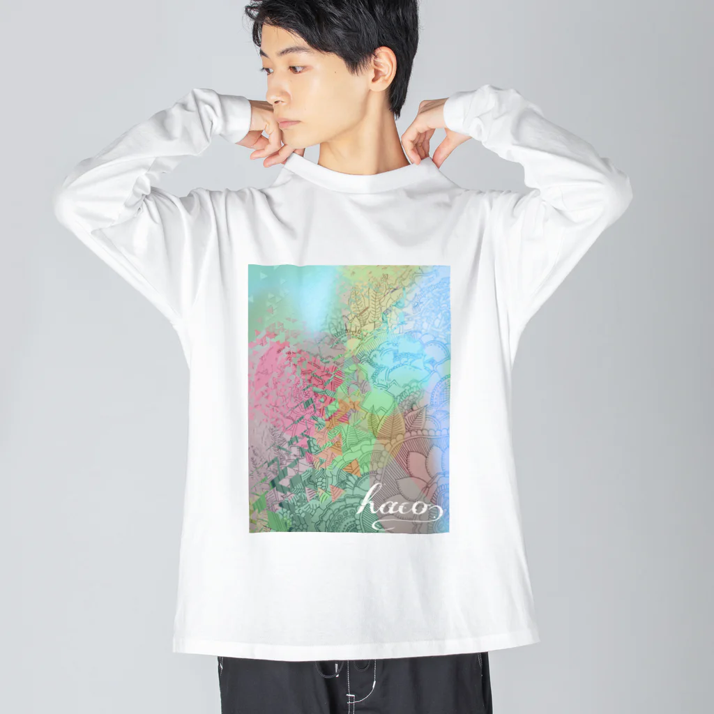 haco.のふらわー。 ビッグシルエットロングスリーブTシャツ