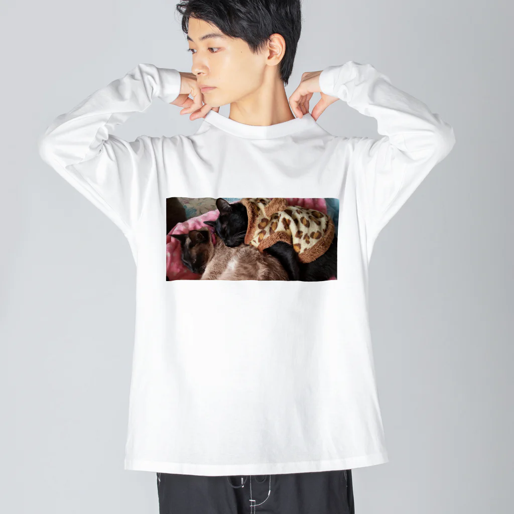 chacomameのちゃこまめ Big Long Sleeve T-Shirt