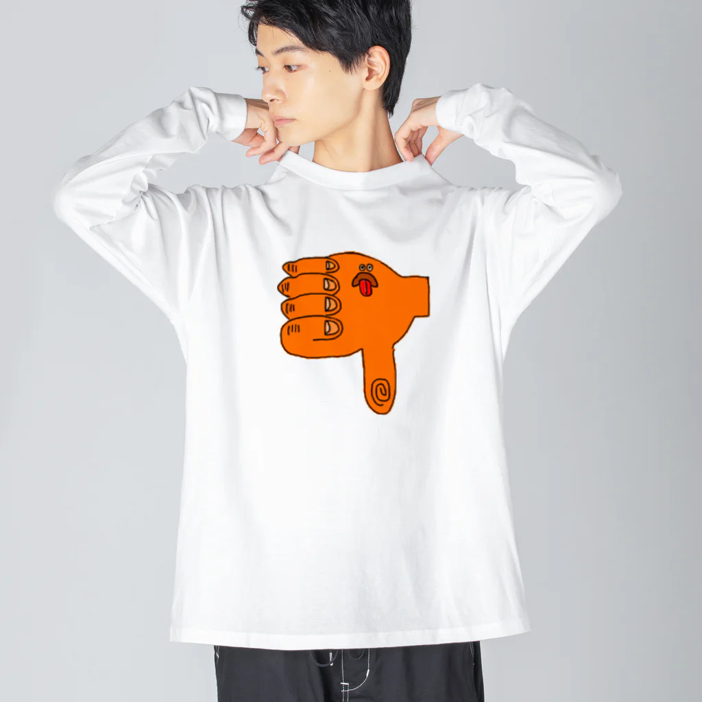 umeboshi_mamamaの悪い顔 Big Long Sleeve T-Shirt