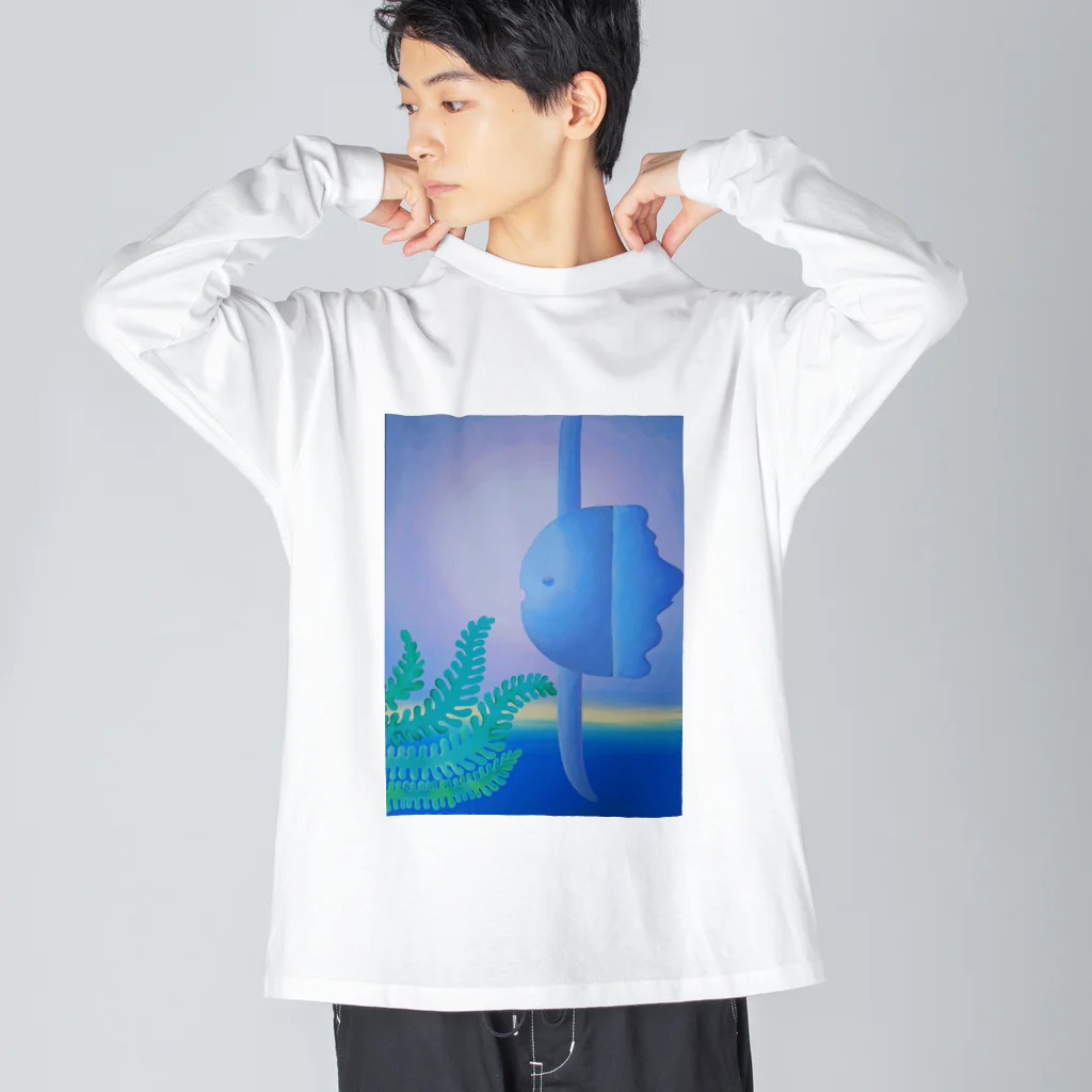 六二三・Aの浮遊するマンボウ ビッグシルエットロングスリーブTシャツ