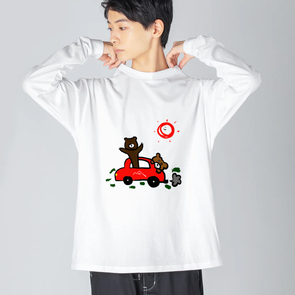 &POEMのクマ、運転始めました Big Long Sleeve T-Shirt