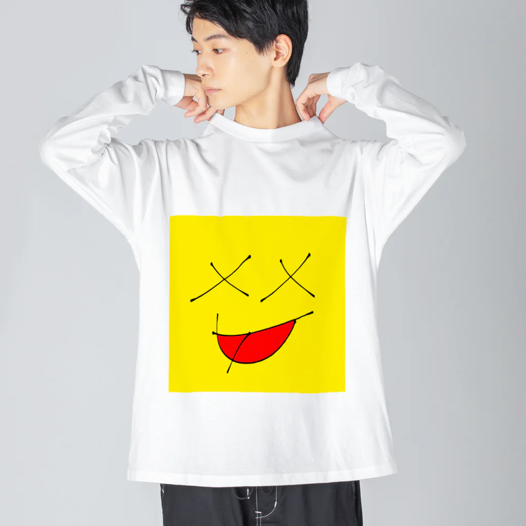 ponchannのスマイリー ビッグシルエットロングスリーブTシャツ