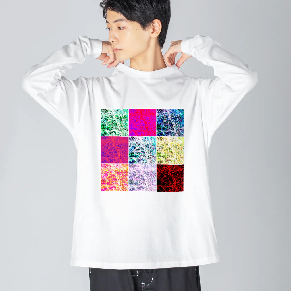 MUGURa-屋のムグラのグ　混赤 Big Long Sleeve T-Shirt