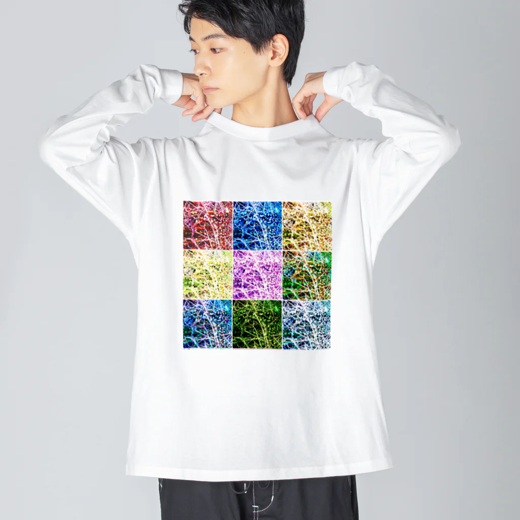 MUGURa-屋のムグラのグ　混 Big Long Sleeve T-Shirt