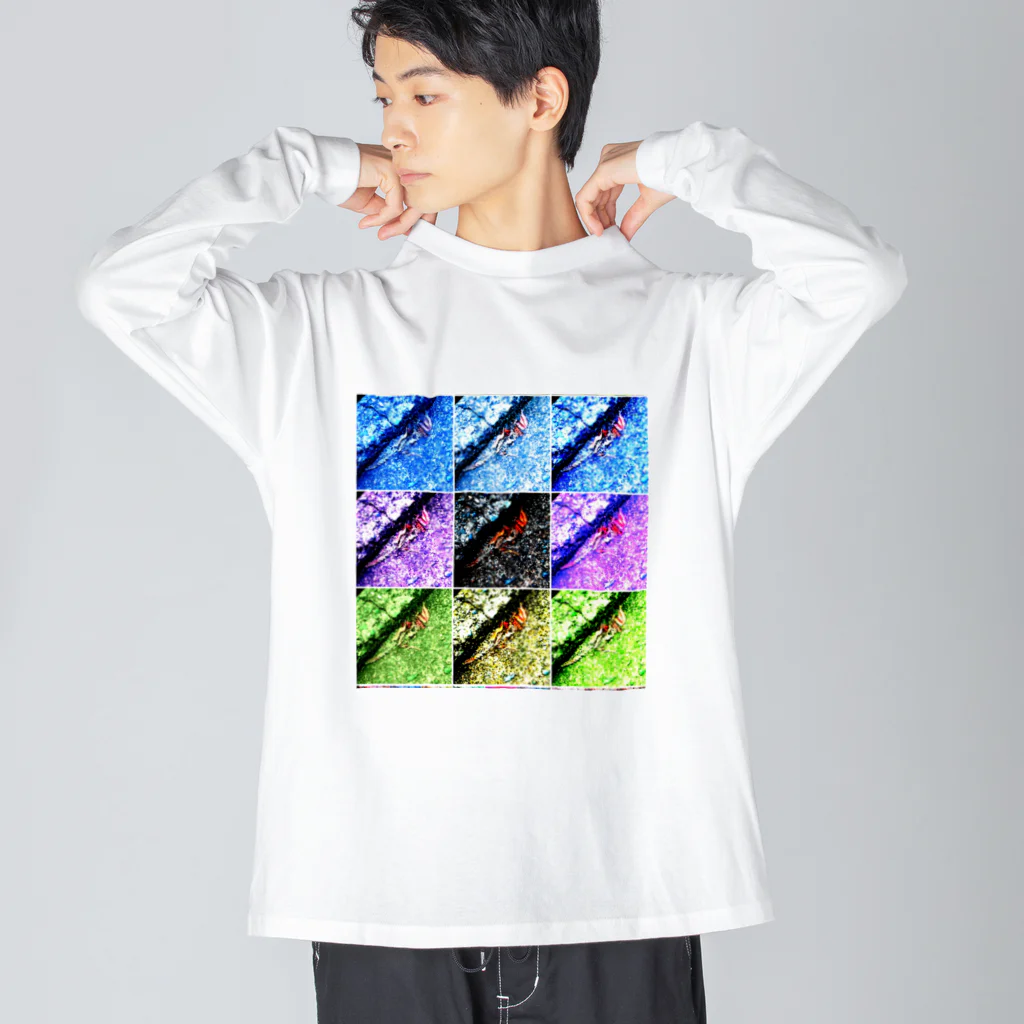 MUGURa-屋の人魚のミイラ ビッグシルエットロングスリーブTシャツ