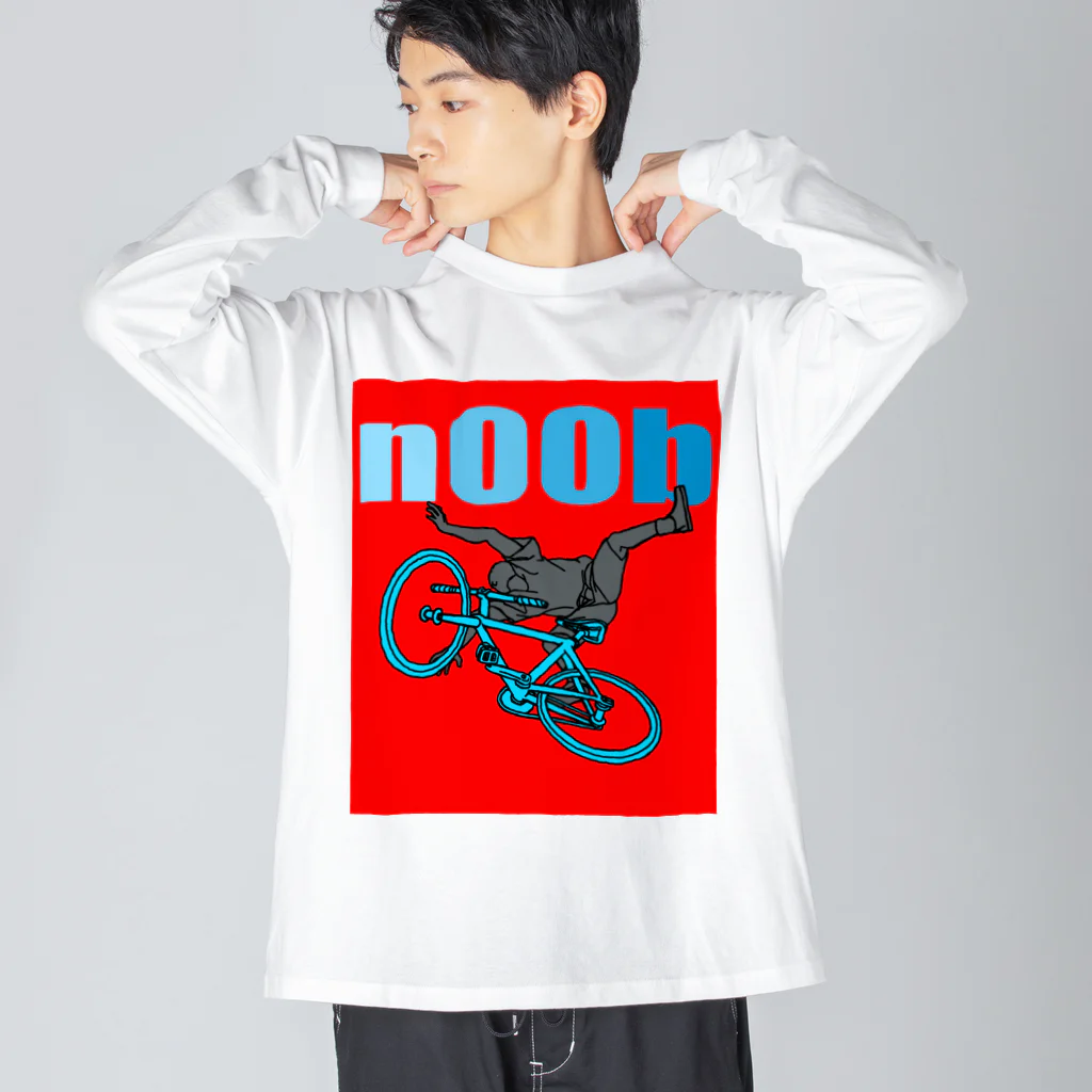 komgikogikoのnoob(ヘッタクソ) ビッグシルエットロングスリーブTシャツ