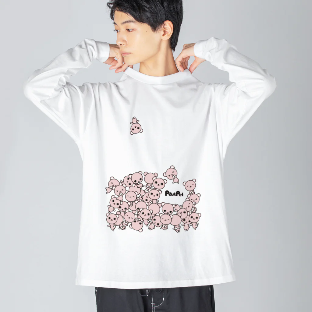 PostPet Official Shopのコモモ増量中 ビッグシルエットロングスリーブTシャツ