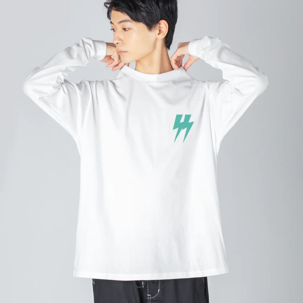 Sleep SurviveのSS Logo Favoritegreen Big Long Sleeve T-Shirt