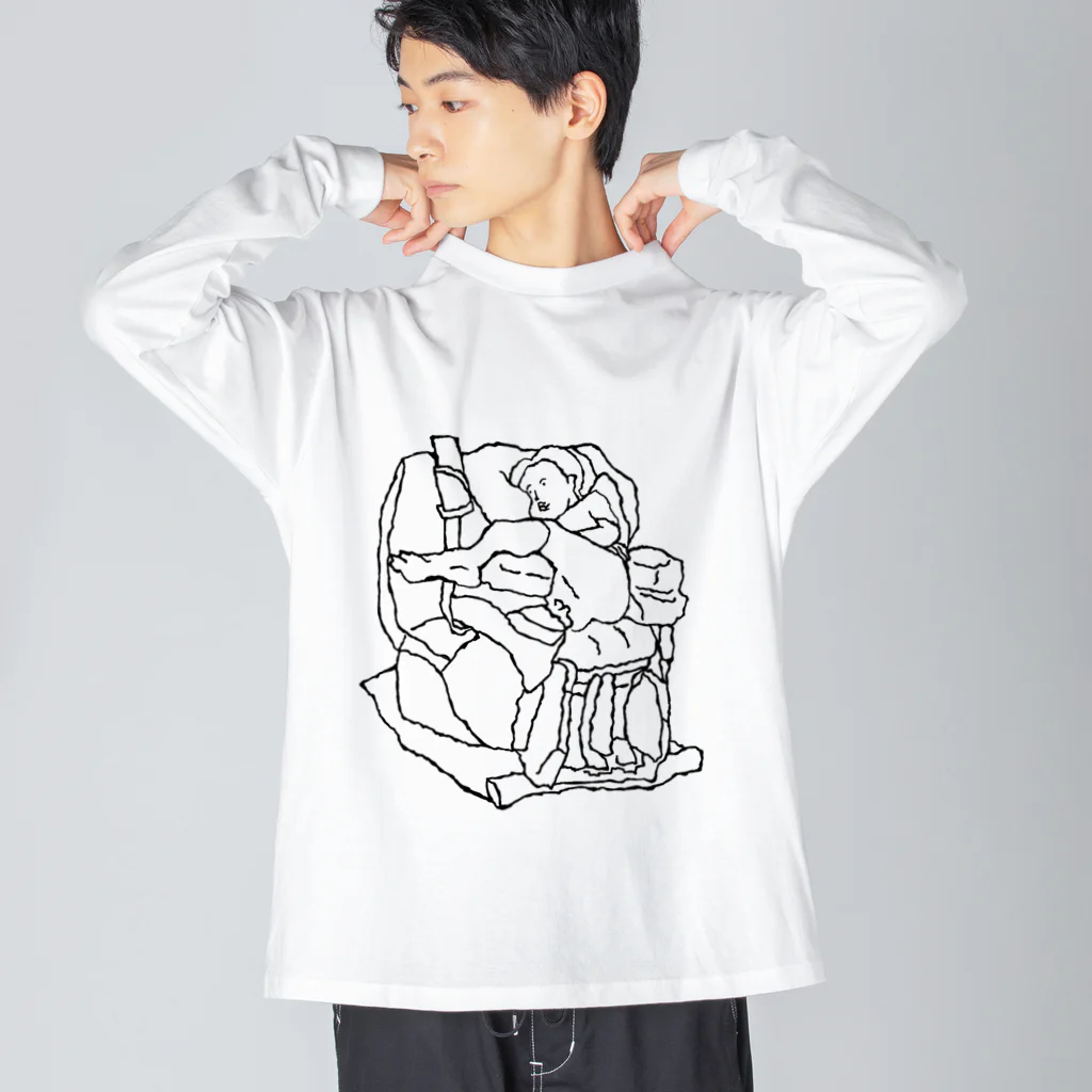 ピラニアのりのちゃん ビッグシルエットロングスリーブTシャツ