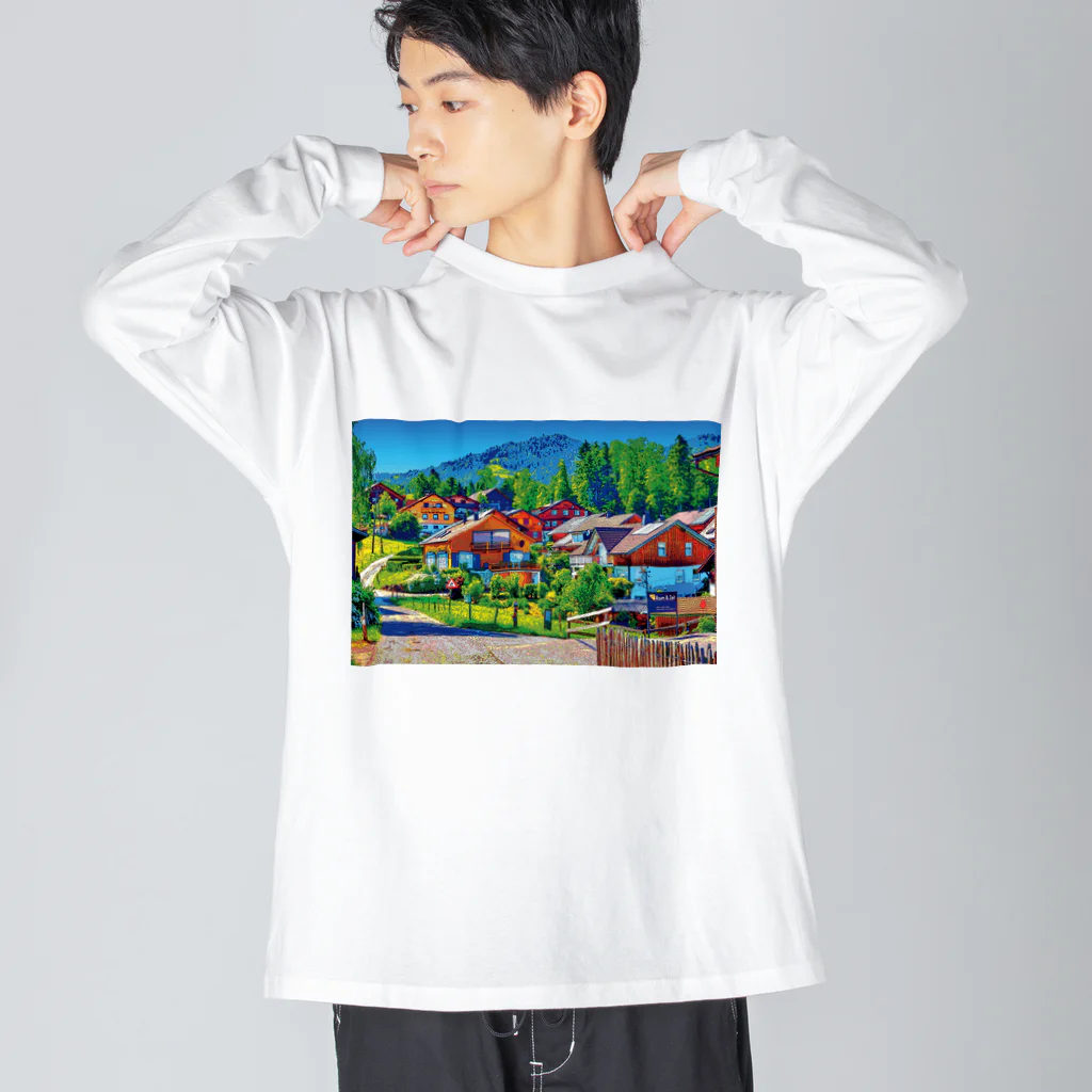 GALLERY misutawoのオーストリア シュヴァルツェンベルクの街並み Big Long Sleeve T-Shirt