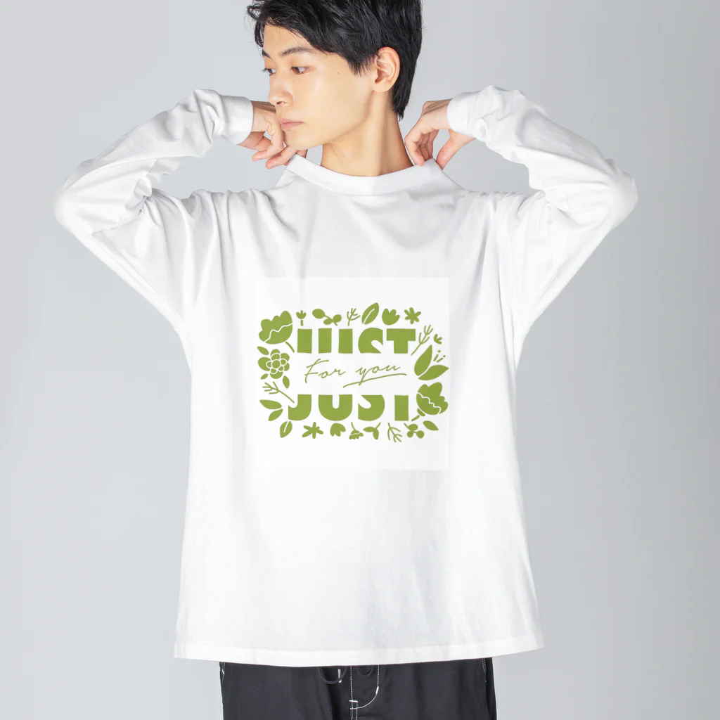 by.lettersのJust for you! みどり ビッグシルエットロングスリーブTシャツ