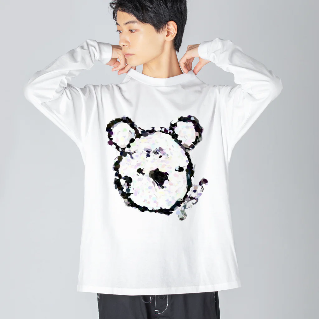 YAYA House  🐻くまのオマエ🐻のくまのオマエ　（油絵） Big Long Sleeve T-Shirt