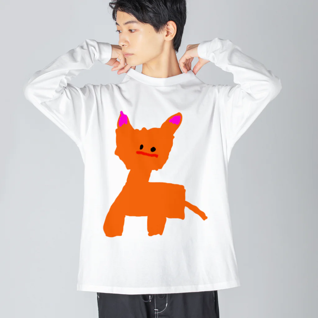 あやとりちゃんねるのあやと画伯のお絵描き01 ビッグシルエットロングスリーブTシャツ